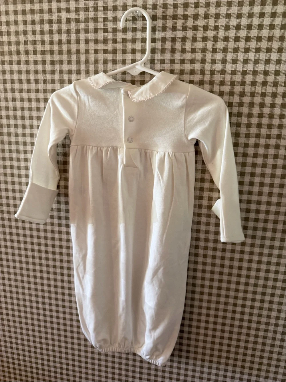 Classic Cream Baby Gown - Long Sleeve Sleepwear